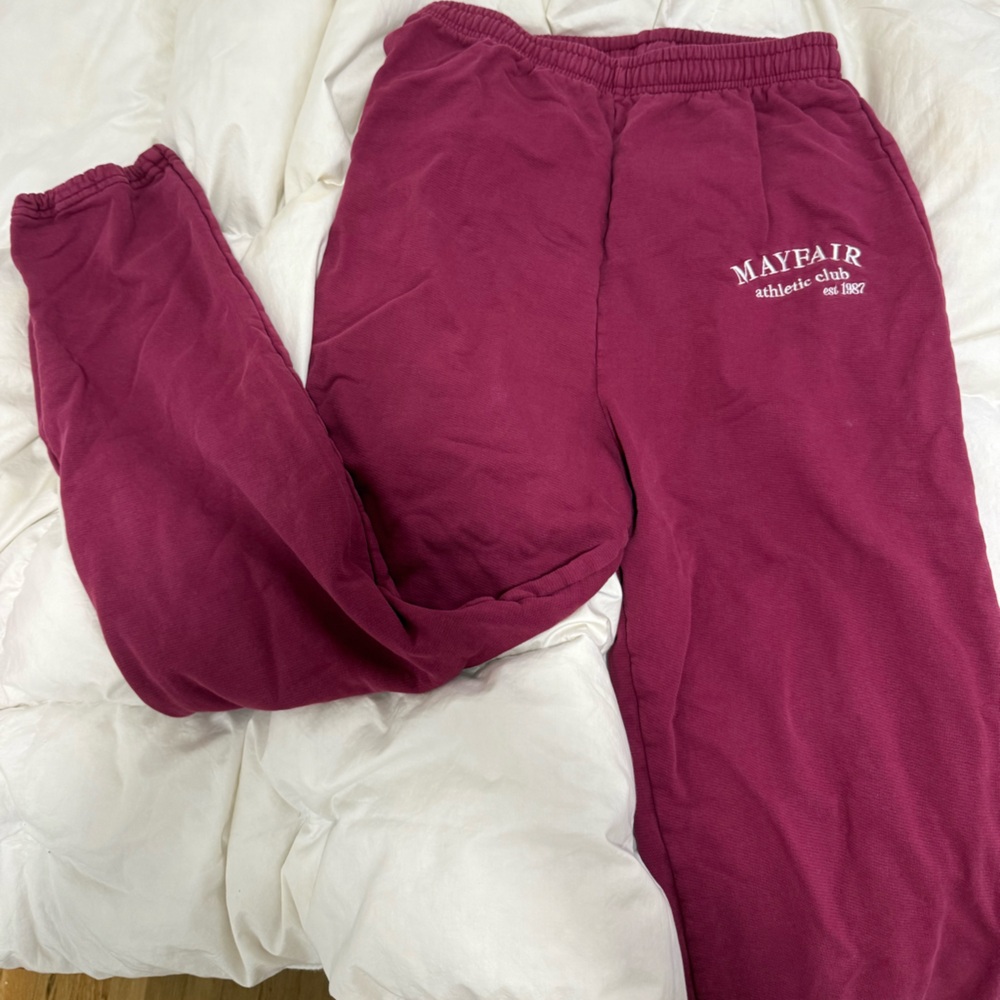 Mayfair maroon sweatpants
